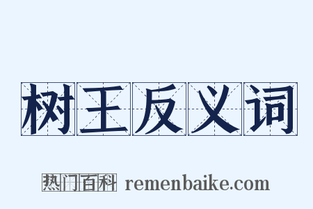 树王反义词是什么意思的图片